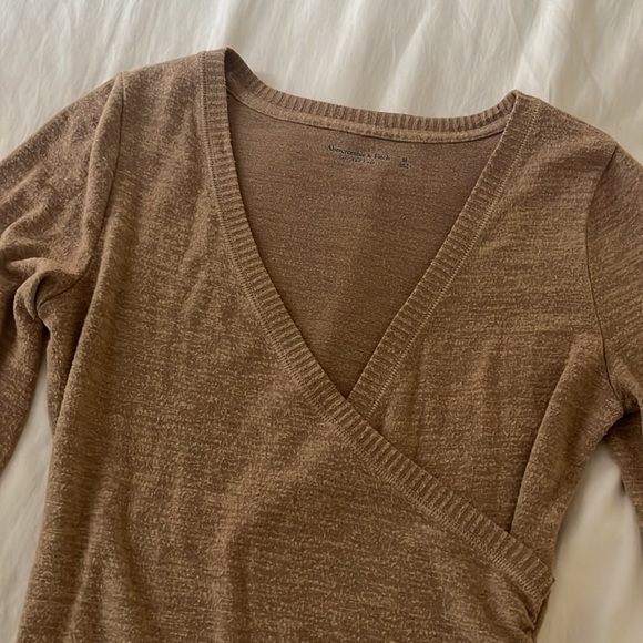 A&F Wrap Sweater Bodysuit - Picture 2 of 4